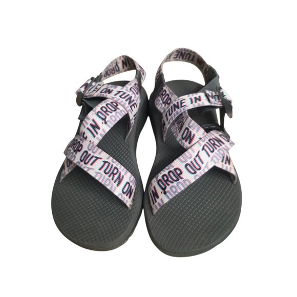 Chaco Shoes - Chaco Womens Sandals 9 White Blue Sport Hiking Woodstock Outdoor